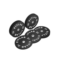 Fitlab Black Rubber Bumper Plate (with upturned ring) | Pre-Order ETA Mid February