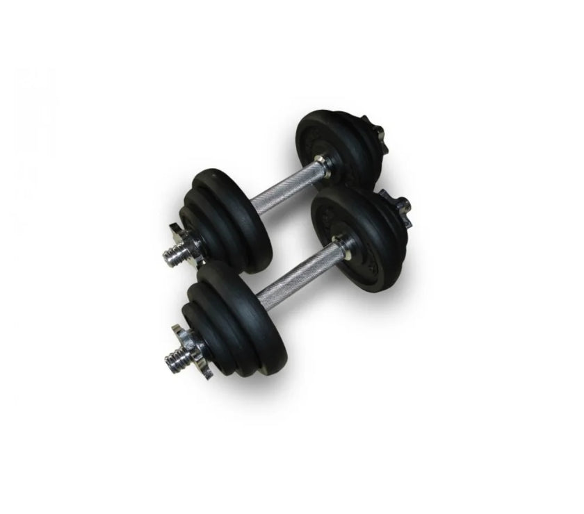 Bodyworx Dumbbell Kit in Plastic Case (20kg)