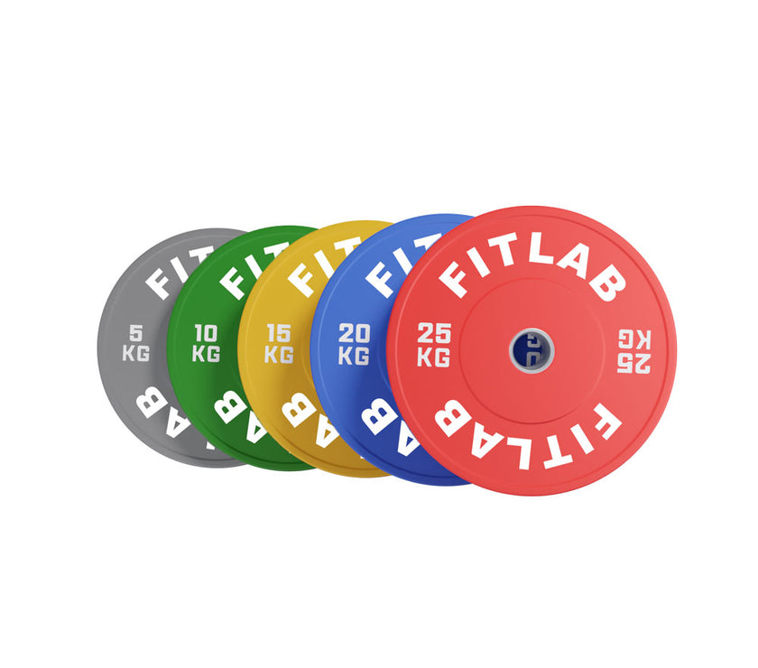 Fitlab Colour Rubber Bumper Plate (with upturned ring) | Pre-Order ETA Mid February