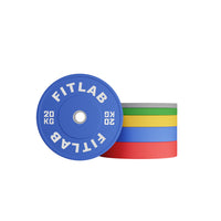 Fitlab Colour Rubber Bumper Plate (with upturned ring) | Pre-Order ETA Mid February