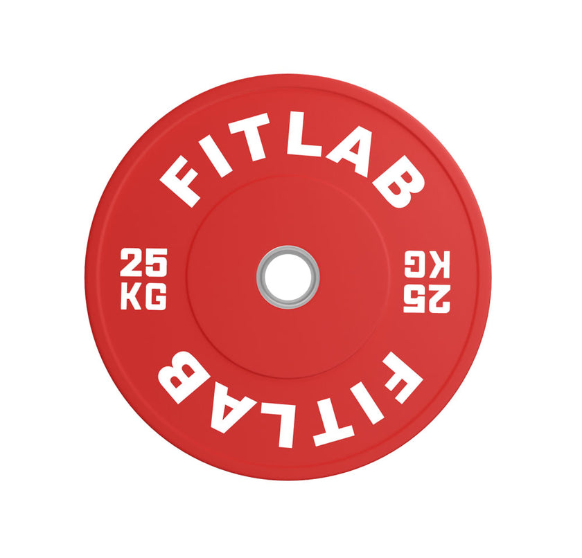 Fitlab Colour Rubber Bumper Plate (with upturned ring) | Pre-Order ETA Mid February