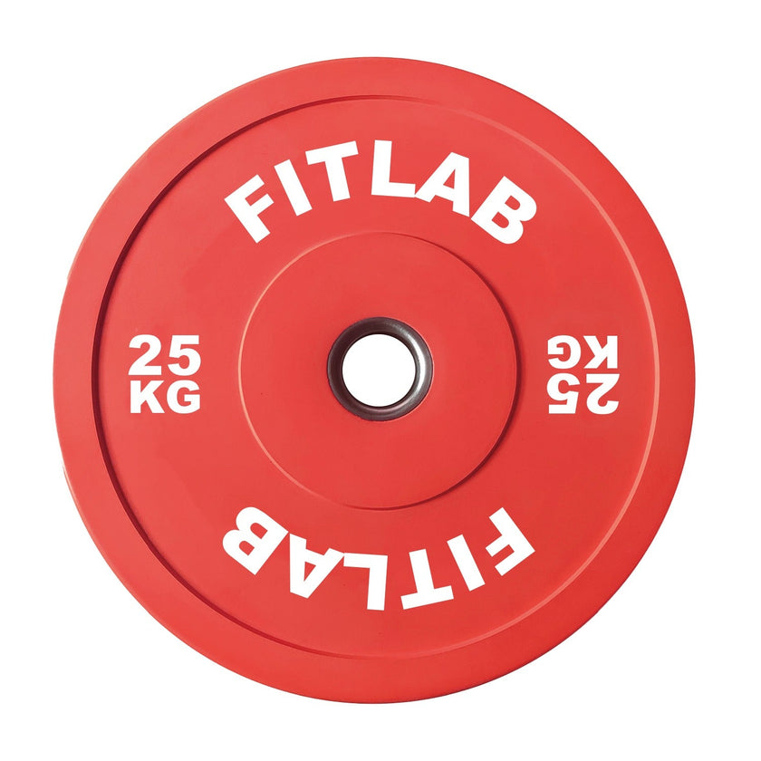 FITLAB PREMIUM COLOURED BUMPER PLATES - 25kg