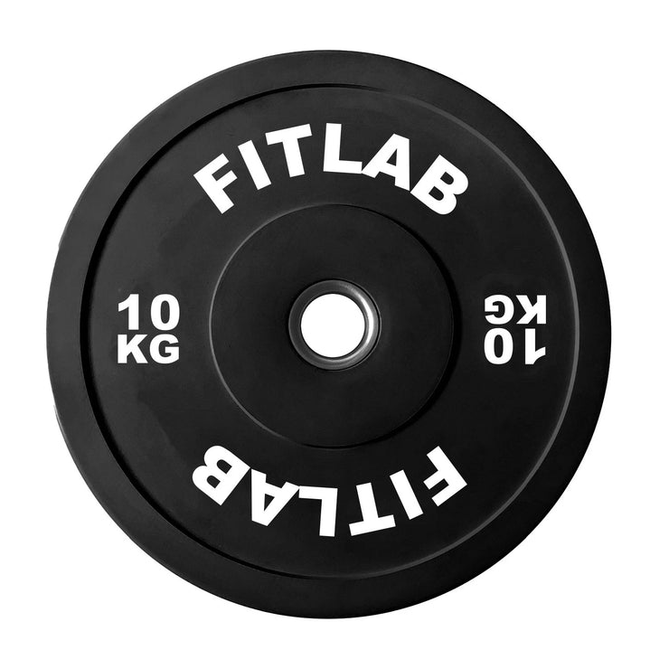 Fitlab Premium Black Bumper Plates - 10kg