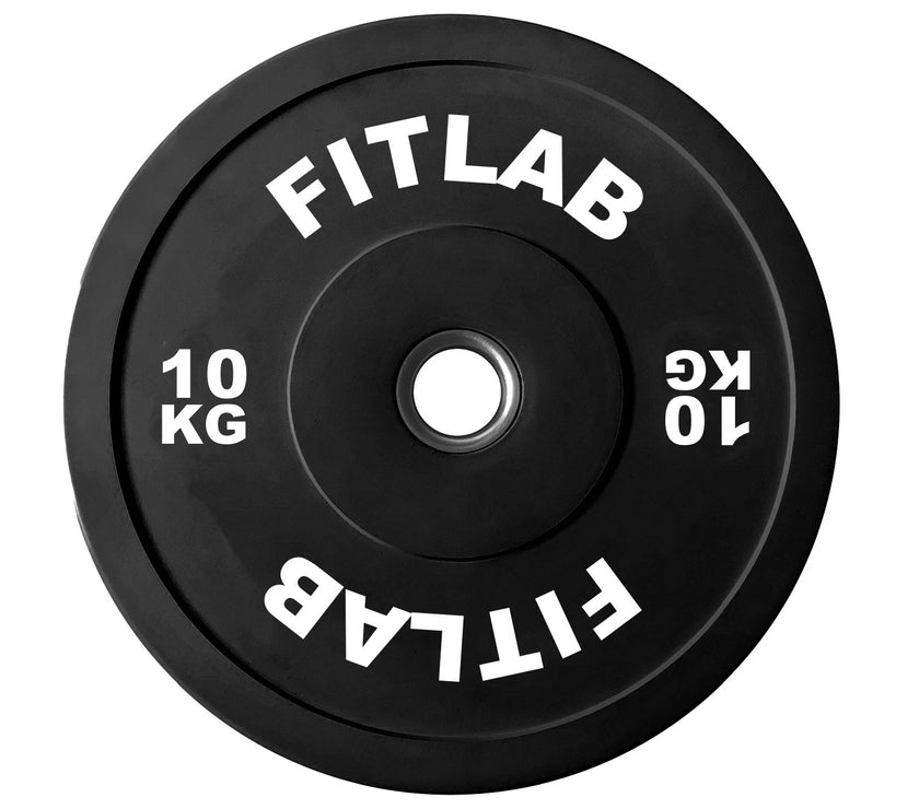 Fitlab Premium Black Bumper Plates - 10kg