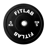 Fitlab Premium Black Bumper Plates - 5kg