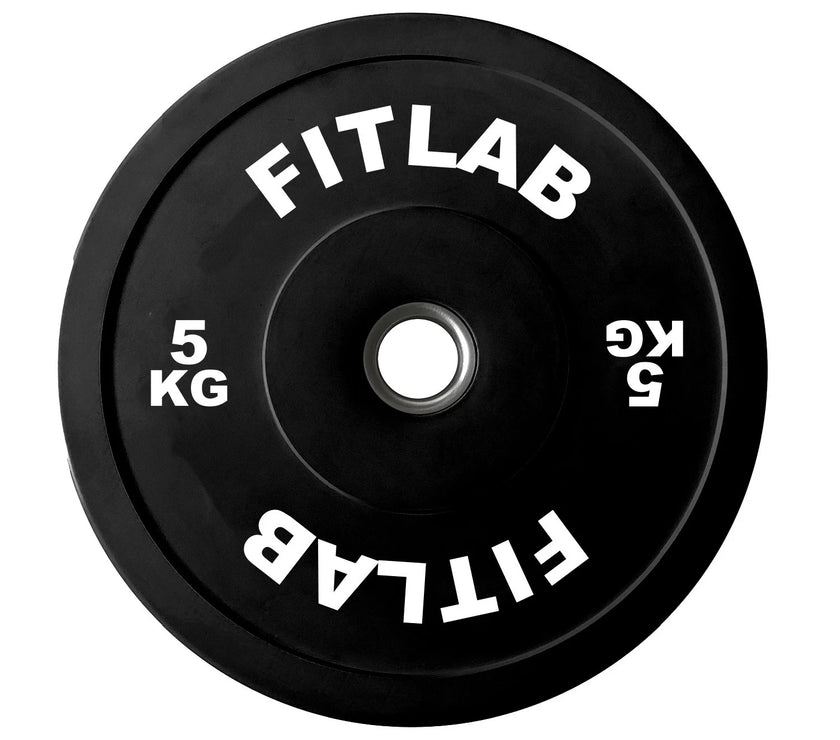 Fitlab Premium Black Bumper Plates - 5kg