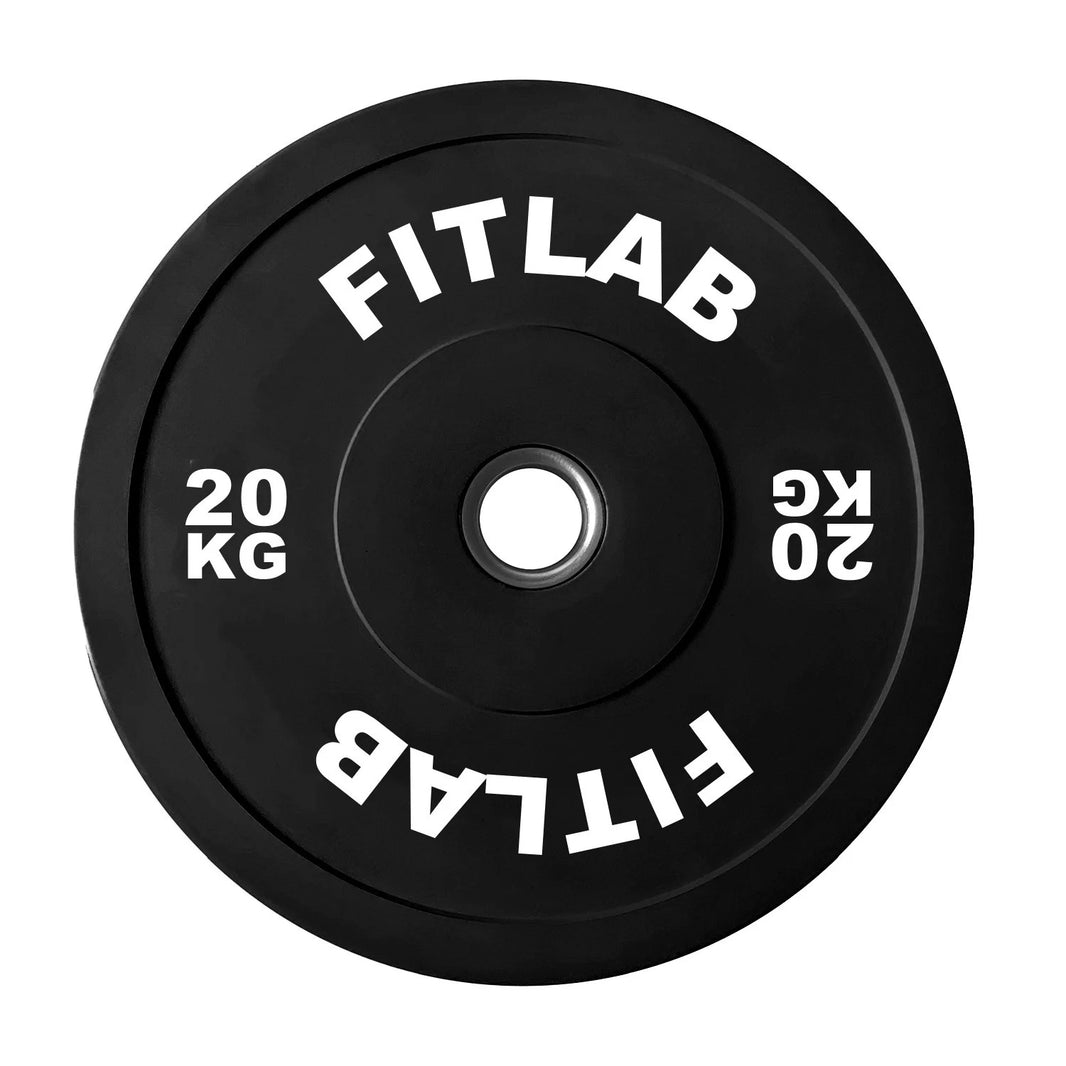 Fitlab Premium Black Bumper Plates - 20kg