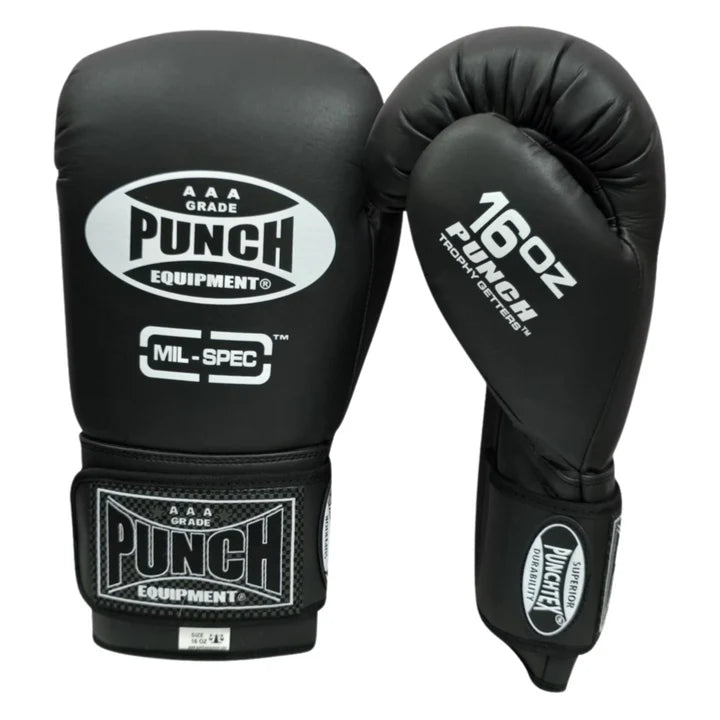 BOXING GLOVES - Trophy Getters® MIL SPEC™ - MATT BLACK