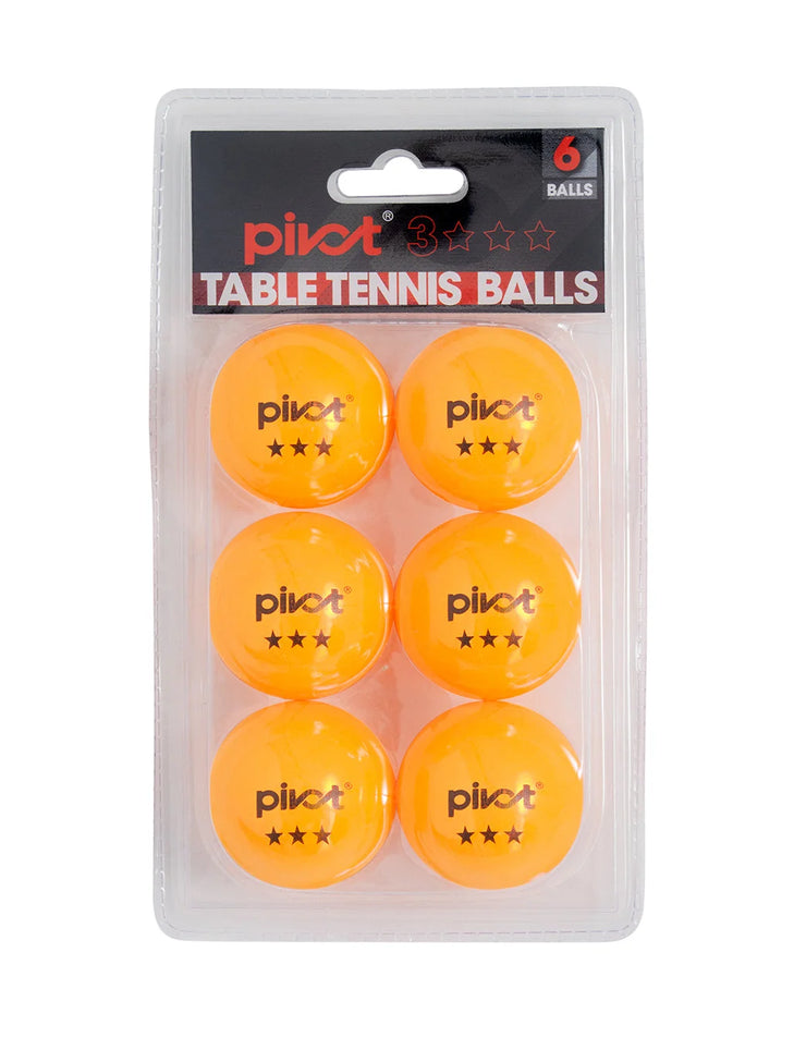 PIVOT FGD6TTBO 3 Star 6 Pack Balls - Orange