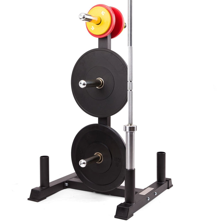 FITLAB Olympic Weight Tree: Heavy-Duty Gym Weight Storage Rack for Optimal Organization