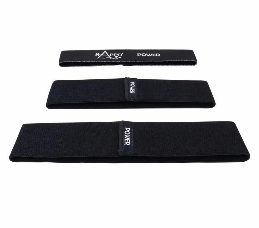 Rappd Resistance Bands 3-Pack for Versatile Workouts