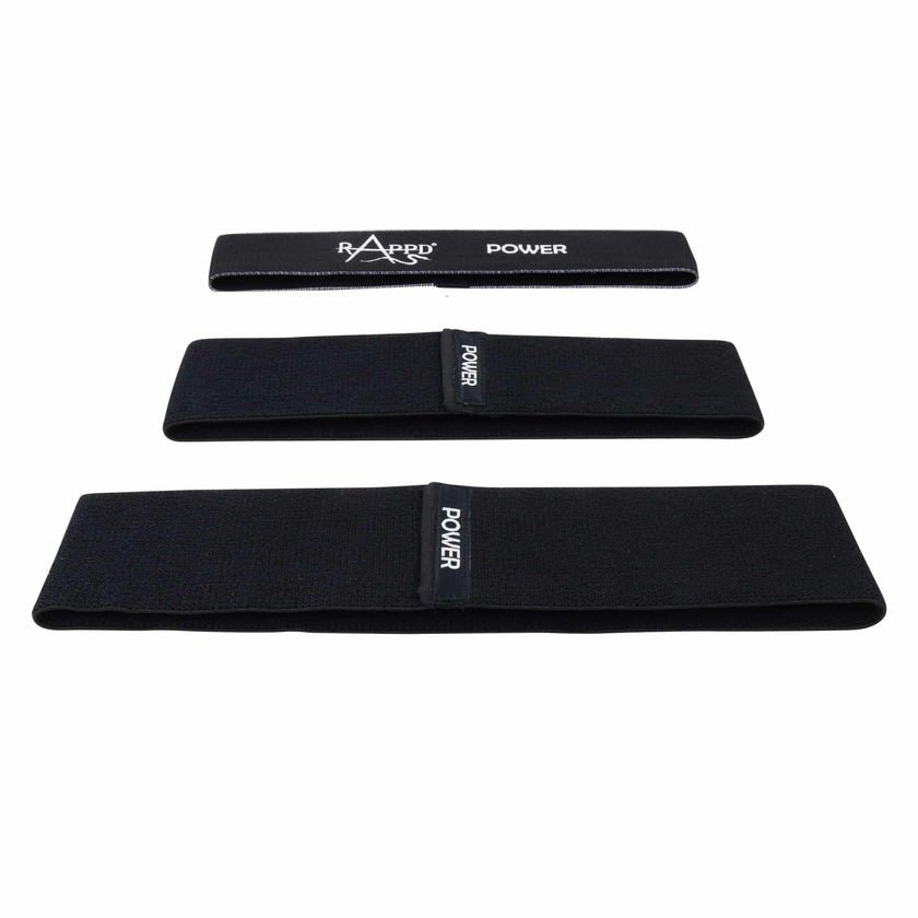 Rappd Resistance Bands 3-Pack for Versatile Workouts