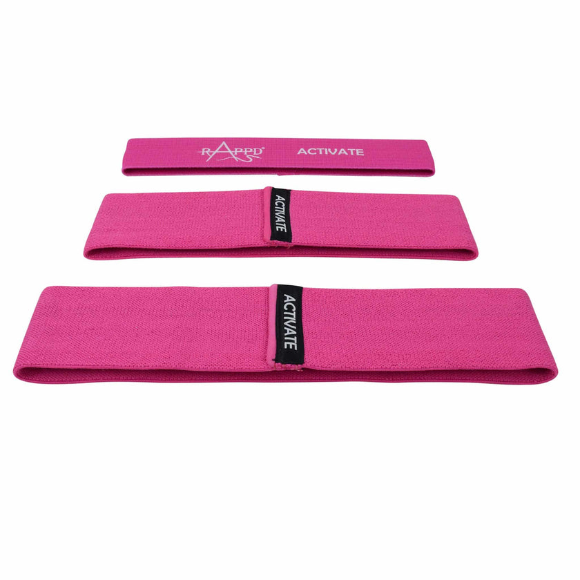 Rappd Resistance Bands 3-Pack for Versatile Workouts