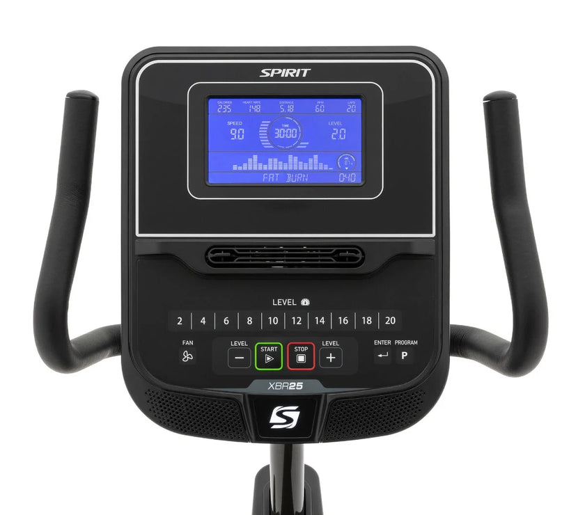 Check out the Spirit SXBR25V2 Recumbent Bike, designed for home and commercial gym setups. Buy cardio machines and exercise cycle bikes for effective HIIT training and workouts.