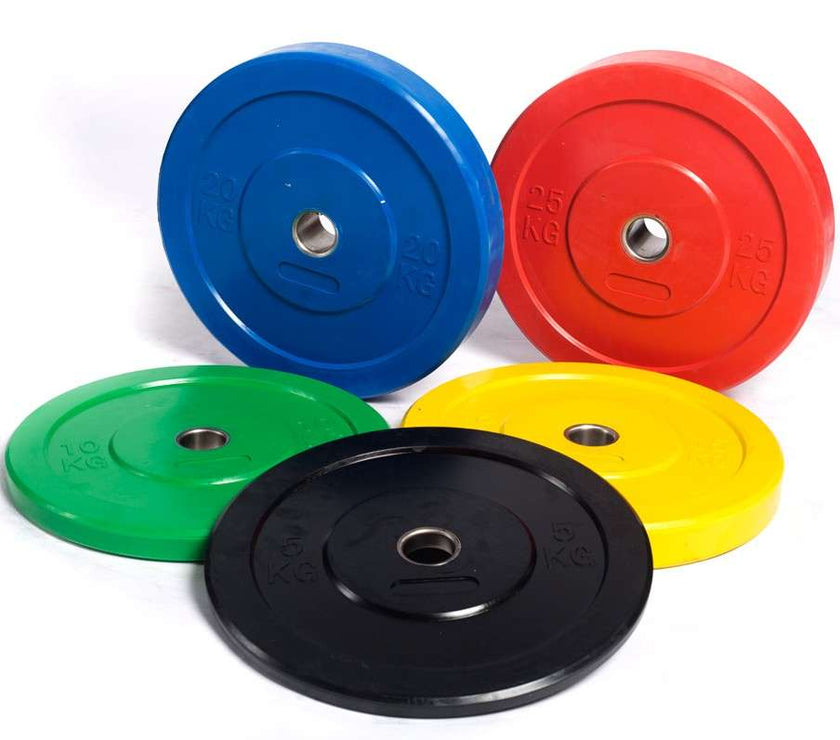 Coloured Bumper Weight Plates - Premium