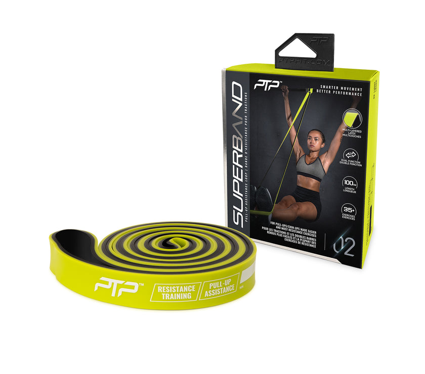 PTP Dual Colour Superband - Versatile Resistance Bands for Strength and Flexibility